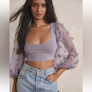 NWT Free People Flutter by Crop XL